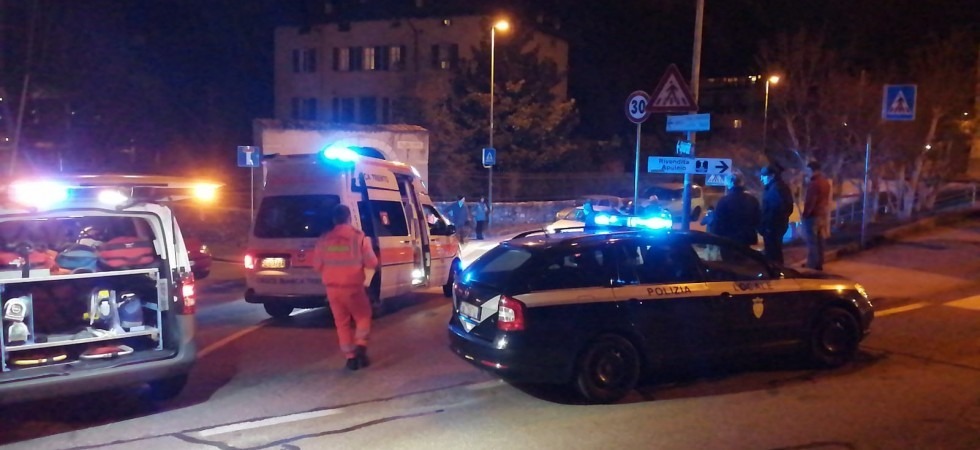 Investito all'altezza delle strisce pedonali, paura a Trento